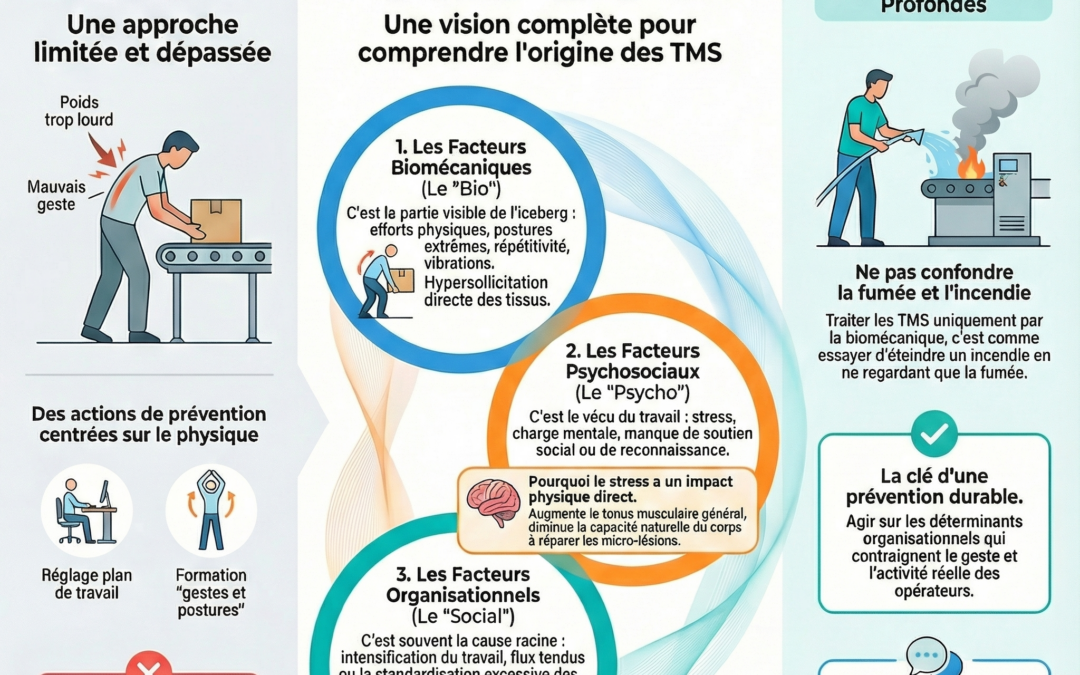 Le modèle Bio-Psycho-Social : Pourquoi le « bon geste » ne suffit pas à prévenir les TMS ?