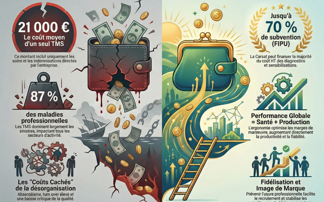 Combien coûtent réellement les TMS à votre entreprise (au-delà de la cotisation AT/MP) ?